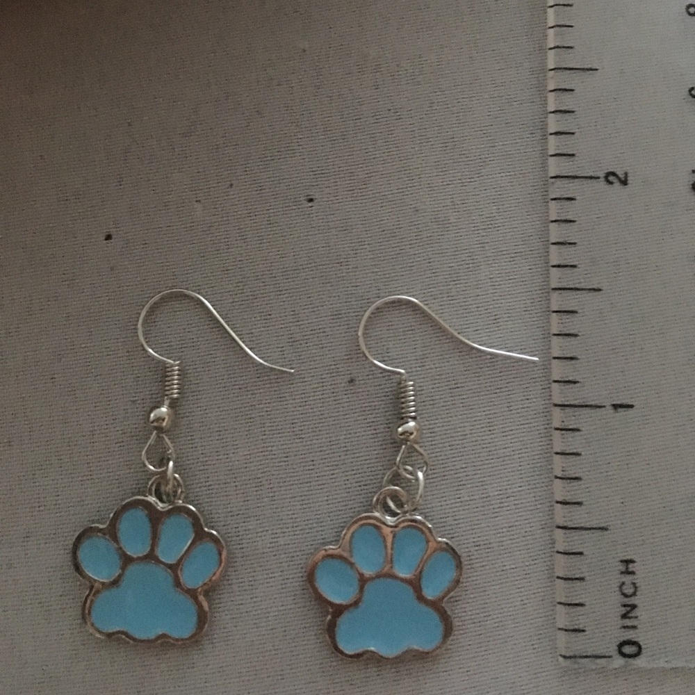 Paw Print Earrings - Picture 3 of 5